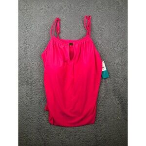 Aqua Green Swimwear pink tankini NWT large